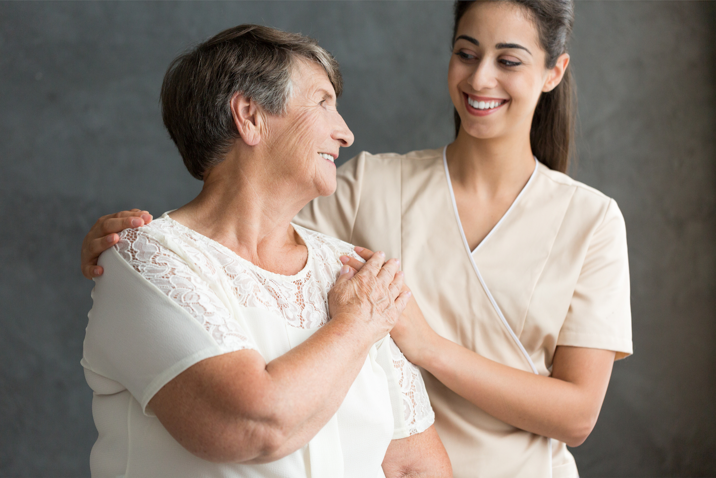 caregiving senior in home care assistance
