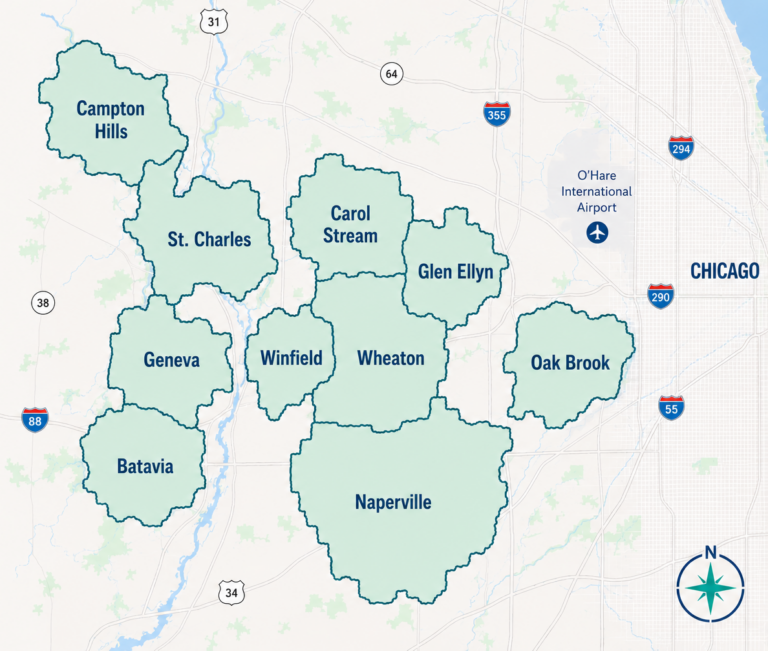 western chicago suburbs